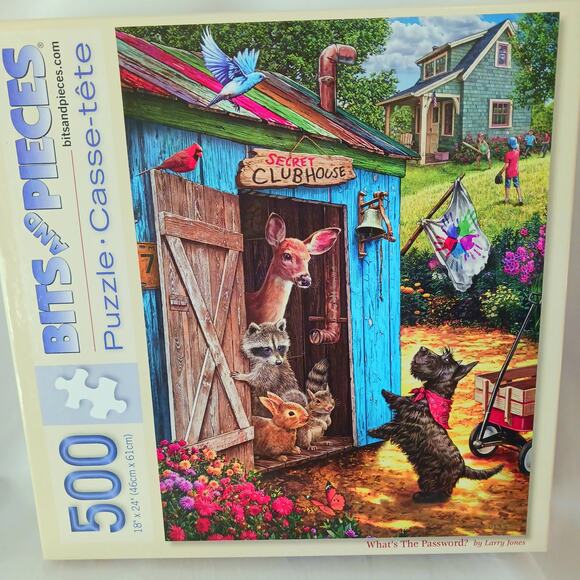 Bits and Pieces "What's The Password?" 500 Piece Puzzle by Larry Jones - Picture 1 of 2
